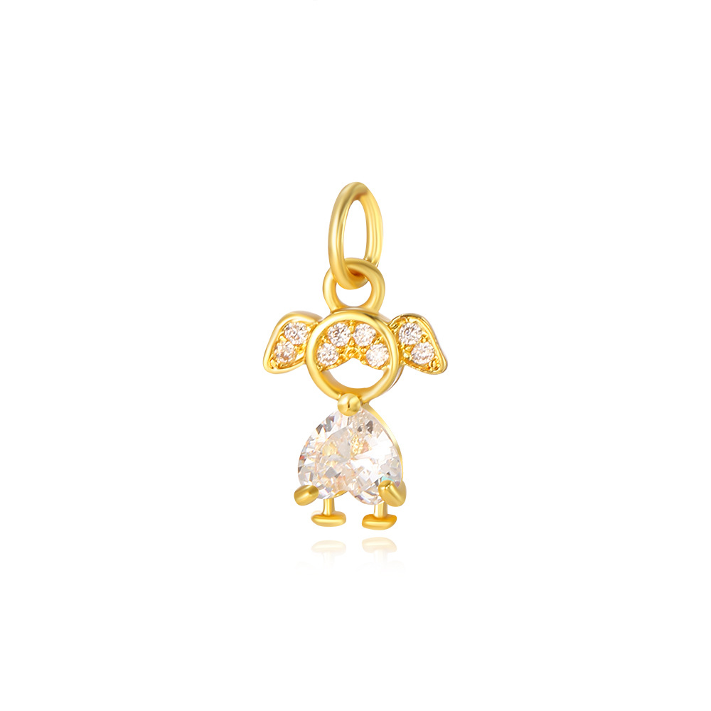 2g Weight Pendant Jewelry Making Type 8*18mm Jewelry Making Size Zircon Inlay Material DIY Jewelry Accessories Classification 1 Piece Quantity Copper Material Human Pattern Polished Finish Inlay Design Shiny, IG Style Style 1 Piece 8*18mm Copper Zircon Human Polished Pendant 8