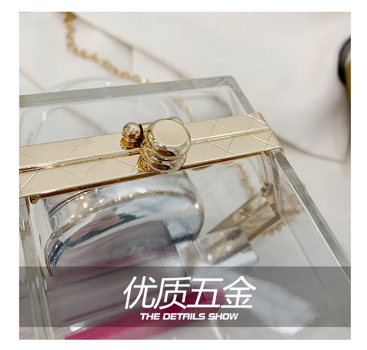 Fashion Simple Acrylic Transparent Bag display picture 17