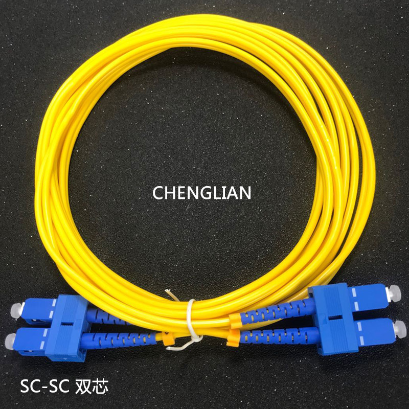 Telecom-grade optical fiber jumper SC-SC single mode dual core with number tube large square head 1 m 3 m 5 M 10 m