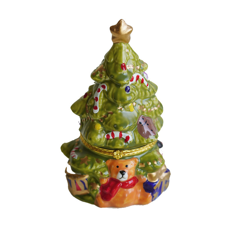 クリスマスツリーキャンドルセラミッククリスマスクマキャンドル香りキャンドルイン写真小道具誕生日クリスマスギフト|undefined