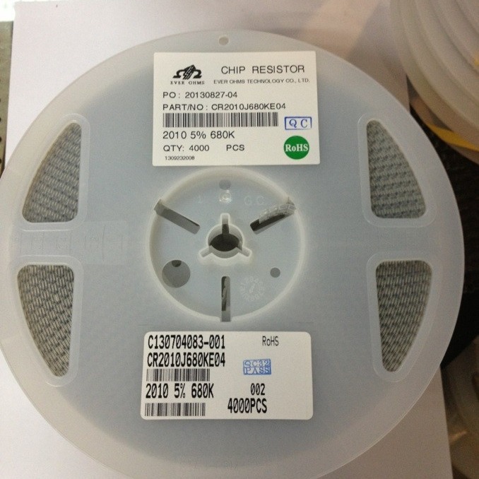 贴片电阻2010 5% 680K/2010J 680K 天二（EVEROHMS）厂家直销