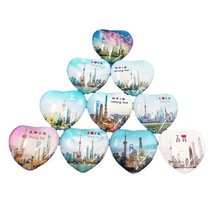 上海风景东方明珠外滩冰箱贴磁铁特色旅游纪念品水晶工艺商务礼品