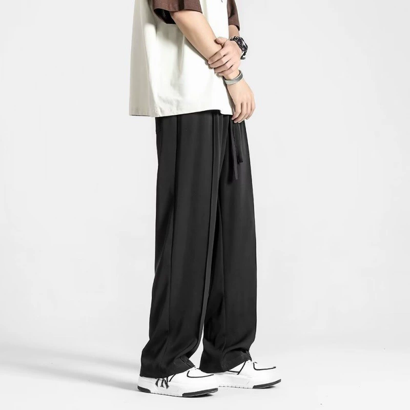 Американские брюки мужские весенне-осенние летние прямые брюки свободные большие размеры прилив мальчики широкие ноги повседневные брюки