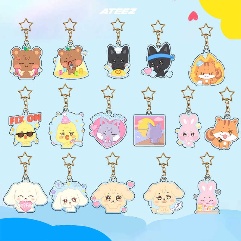 Cartoon acrylic keychain
