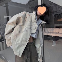 YOULIKA秋冬季设计感宽松工装夹克美式复古vintage国风外套男女