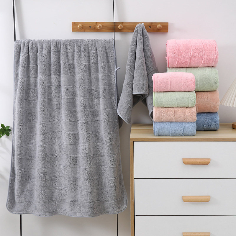 Towel Set, Taffeta Velvet, Soft and Comfortable Bath Towels, Bath Towel Set, Cross-Border Exclusive Supply, Face Wash Towels