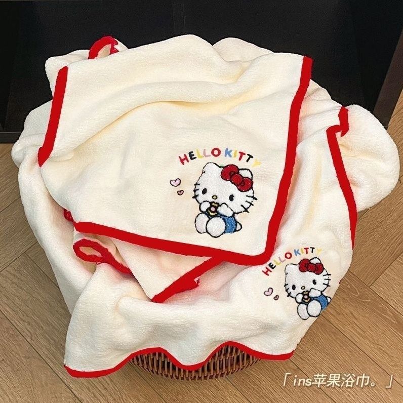 爱心小猫  （浴帽+浴巾 ）