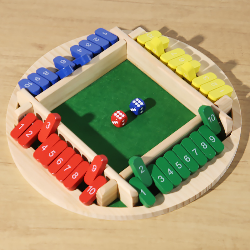 Juego de flop de cuatro lados, fiesta de bar, ocio, juego interactivo, juguetes digitales, juegos de mesa para padres e hijos para niños, orden de vino