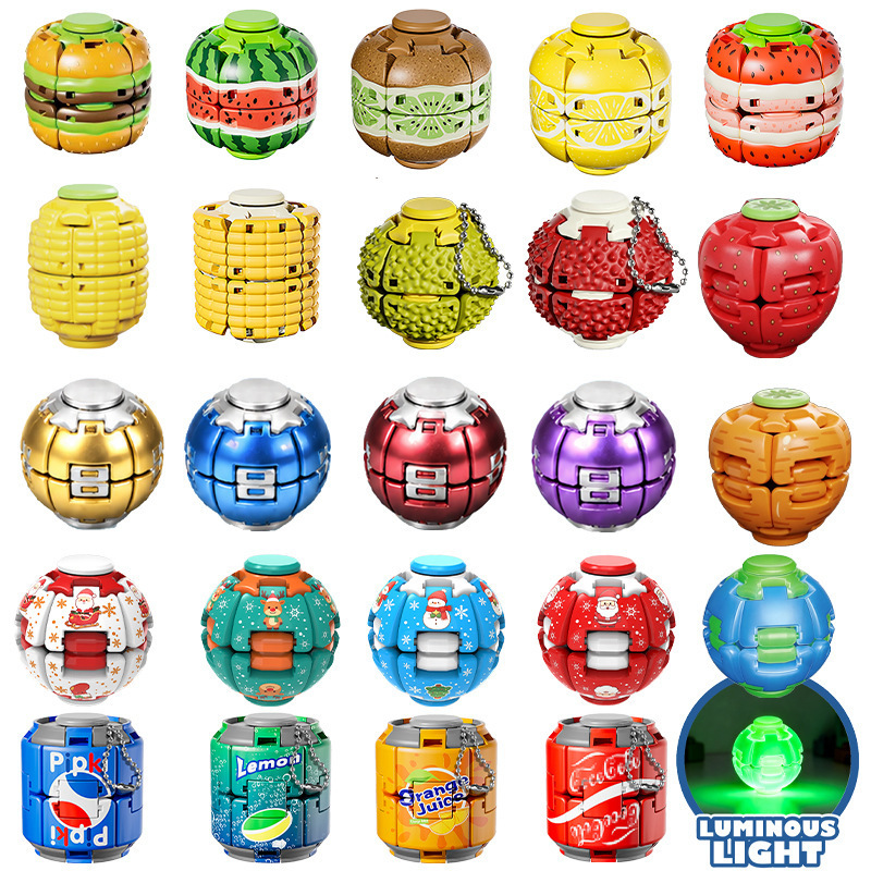 Popular stress-relief spinner ball, press-and-rotate office portable fidget spinner, squeeze stress-relief toy wholesale