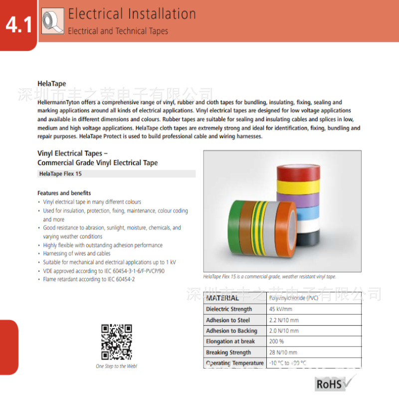 HELLERMANNTYTON������̫ͨ��ϩ���繤����HTAPEFLEX15 710-00108