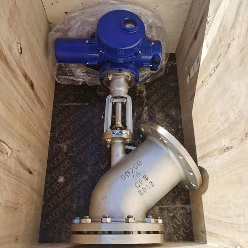 FL941W-16RL上展式下展式电动放料阀反应釜底阀Y型气动截止放料阀