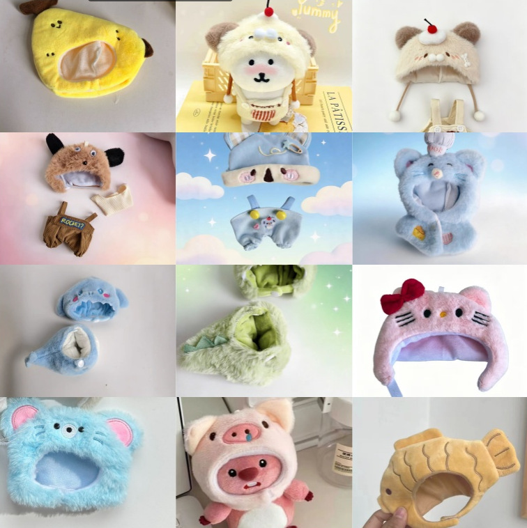 Popular Items: One Two Bubu Doll Clothes, Hanging Ornaments, Wangzai Afternoon Tea Bite-Sized Hamburger Dolls, Cotton Doll Clothes Varieties