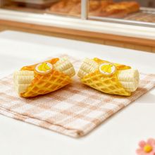 卡通香蕉面包仿真微缩食玩可爱饰品配件树脂贴片奶油胶材料发夹