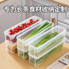 ✅麺箱の麺の収納箱の中の長い麺の鮮度保持箱の大きいサイズはパスタの長方形の大容量の食べ物を入れます。