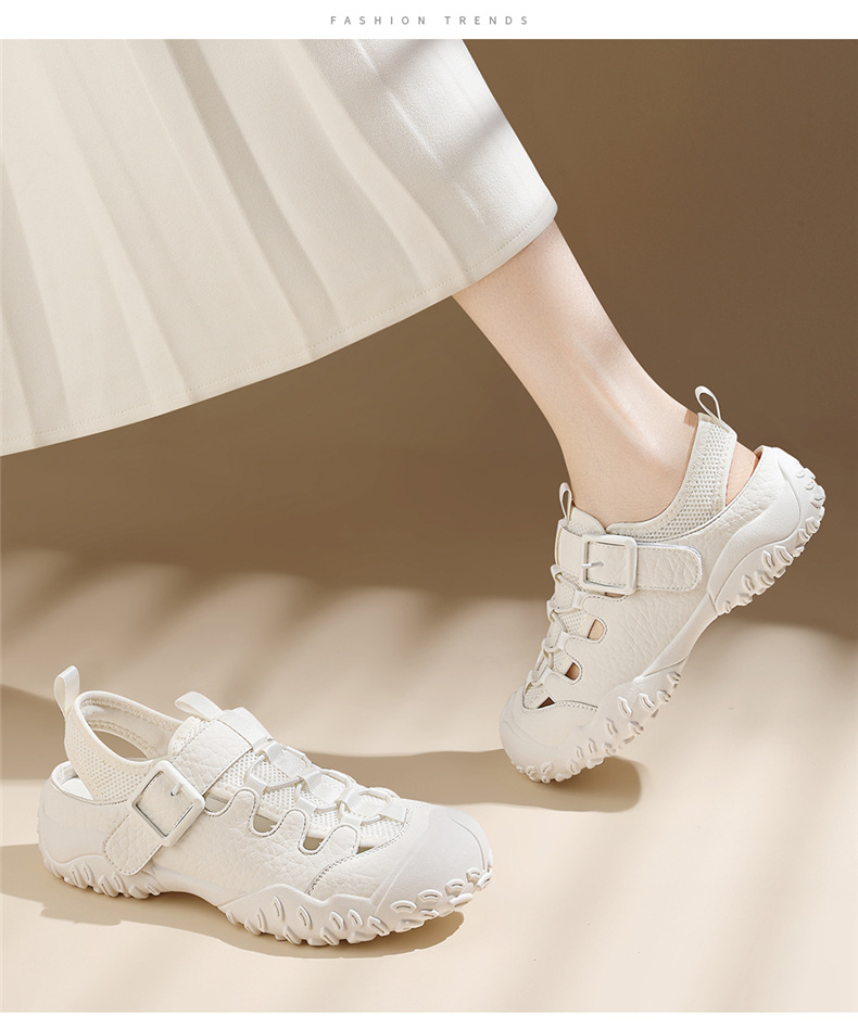 Dép sandal nữ đế dày quai dệt kiểu La Mã, gót thấp 2-5 cm — JST 7173 gót lạc đà cao 2, JST 1988 gót đen cao 3.5, JST 1988 trà sữa gót cao 3.5, JST 7189 gót vàng cao 3 chi tiết 16