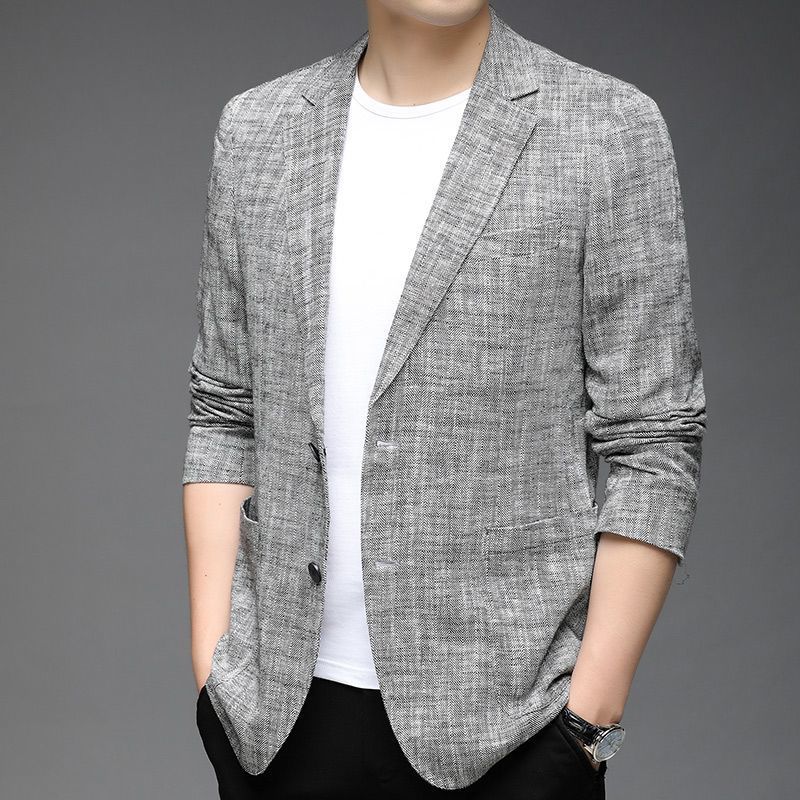 1 Spring Summer National Trend Korean Version Sun Protection Men Thin Single Men's Casual Suit Plus Size Jacket Top_voghion.com