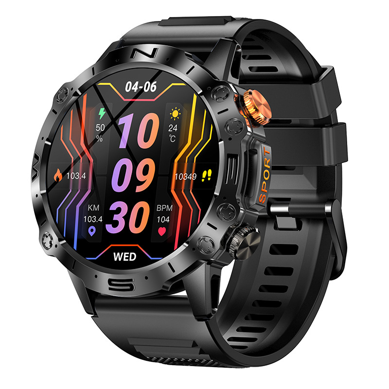 New K59 call smart watch music weather 1.43 inch heart rate blood pressure blood oxygen multi-sport smart watch