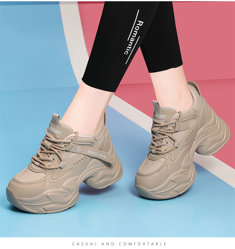 Dames, 2024 nieuwe verhoogde, herfst- en winterreizen, lichtgewicht dikke onderkant casual sneakers_voghion.com