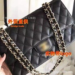 直輸入クロスボーダークラシック小香CFキャビアシープスキンチェーンバッグフリップ菱形ショルダーバッグクロスボディバッグ