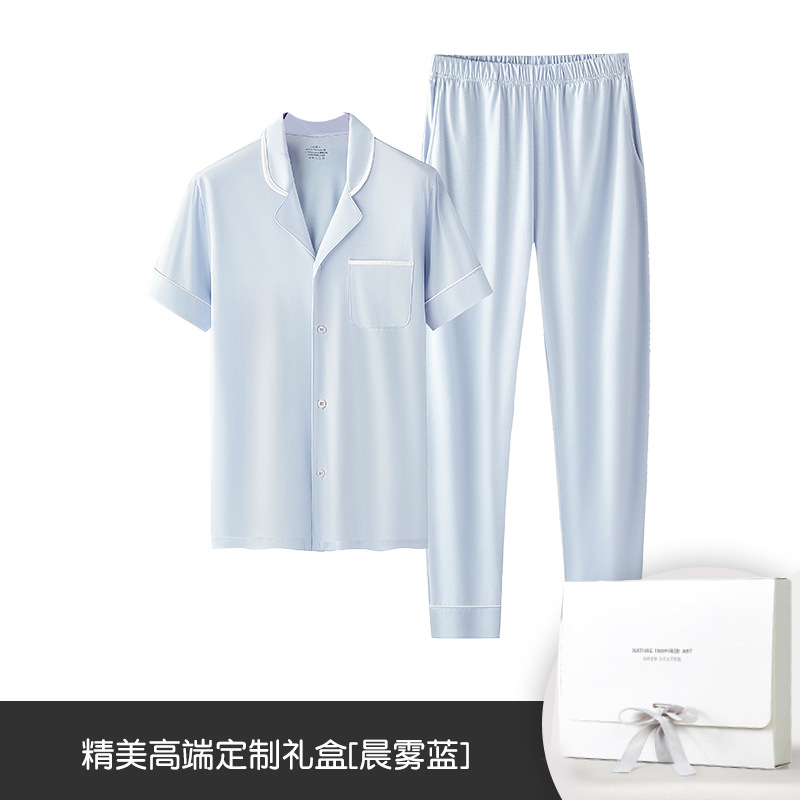 Niebla de la mañana azul