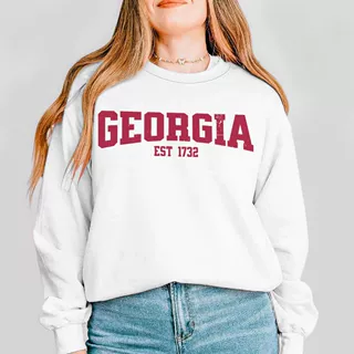 秋冬新款GEORGIA周边印花热卖欧美上衣外贸女装卫衣加绒秋冬长袖