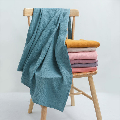 New baby crepe cotton blanket, quilt, baby swaddle wrap, bath towel, newborn blanket