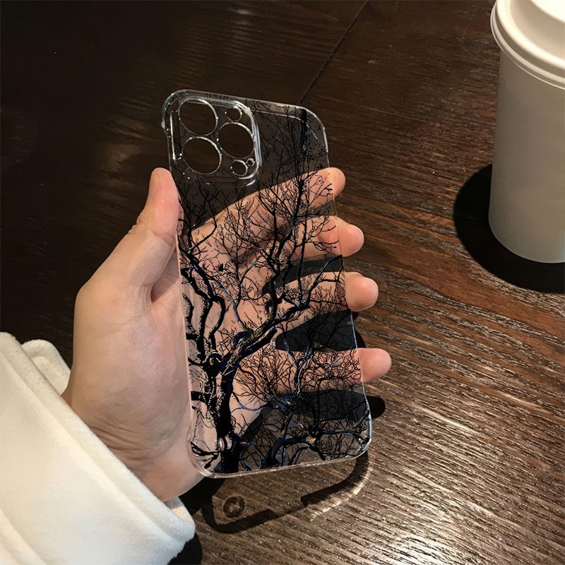 Vollbild-Handyhülle mit Dead Branches-Motiv, geeignet für iPhone 17, Borderless 15, Ultrathin 14, Simple Expression 12,_voghion.com