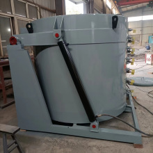 长兴电炉厂家制造可倾斜式翻转倒铝水炉 燃气坩埚可倾转熔铝炉