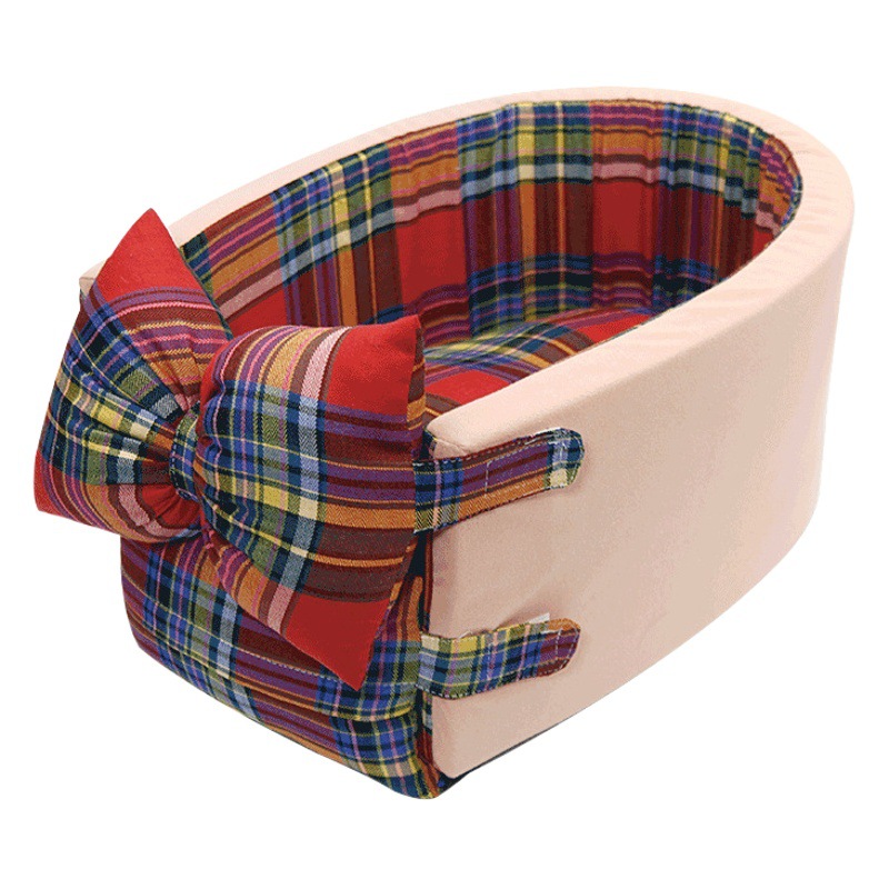 Coche perrera apoyabrazos mascota control central nido mascota estera del coche pequeño y mediano perro coche nido estera desmontable portátil