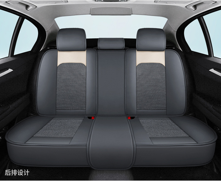 2022 New Bear Cartoon Car Seat Cushion Full Surround Special Seat Cover Universal for All Seasons New Seat Cover