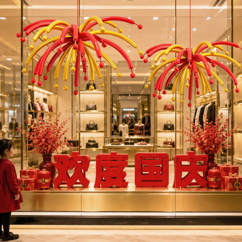 Mid-Autumn Festival and National Day atmosphere decorations for jewelry stores, mall counter tops, scene decorations, festive ornaments for mall countertops Mid-Autumn Festival and National Day atmosphere decorations for jewelry stores, mall counter tops, scene decorations, festive ornaments for mall countertops