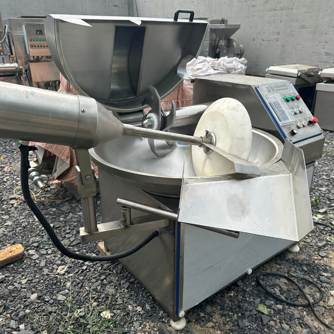 2023年生产一台柴纳80型高速变频斩拌机宠物食品蔬菜斩拌设备