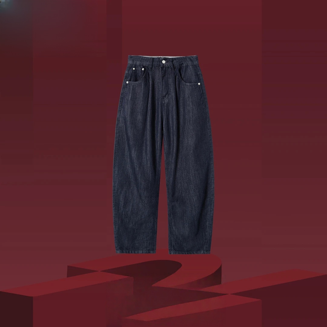 Machete para hombre, color primario, suelta, moda, pantalones casuales de mezclilla de todo fósforo, jeans de color sólido simples anticuados de todo fósforo