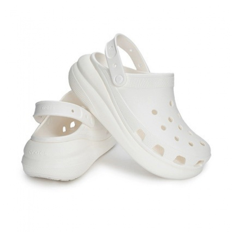 Crocs Cloud Puff Classic Celebrity Platform Thick-Soled High-Heeled Summer Outdoor Beach Shoes