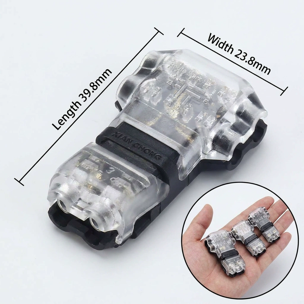 D2T2 quick terminal block inter-pluggable no welding no stripping pull-out LED lamp wire connector boxed