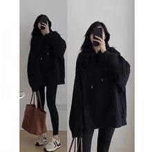 孕妇套装秋冬新款加绒卫衣大码孕妇上衣孕妇装孕妇裤显瘦休闲套装