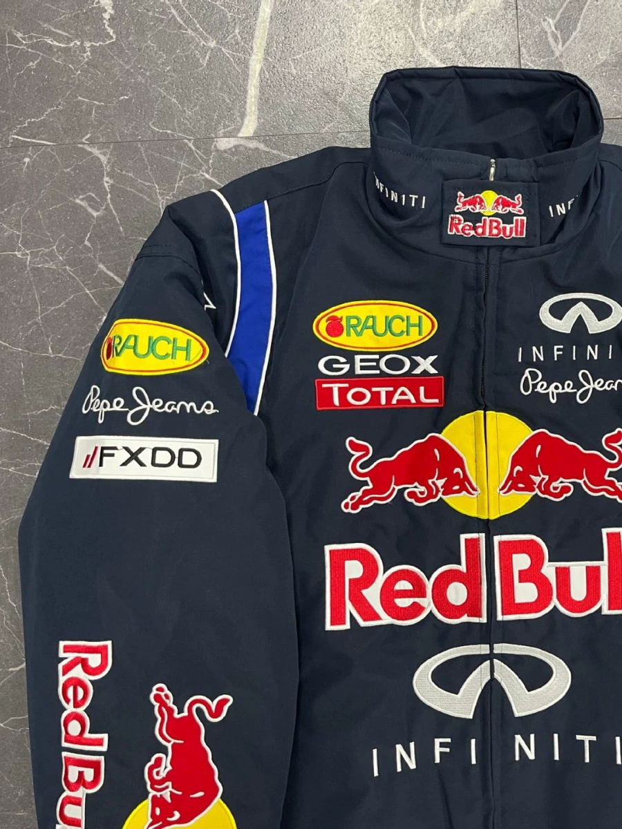 Racing Winter Down Jacket, Custom Embroidered Jacket, Insulated Jersey, Multiple Sizes