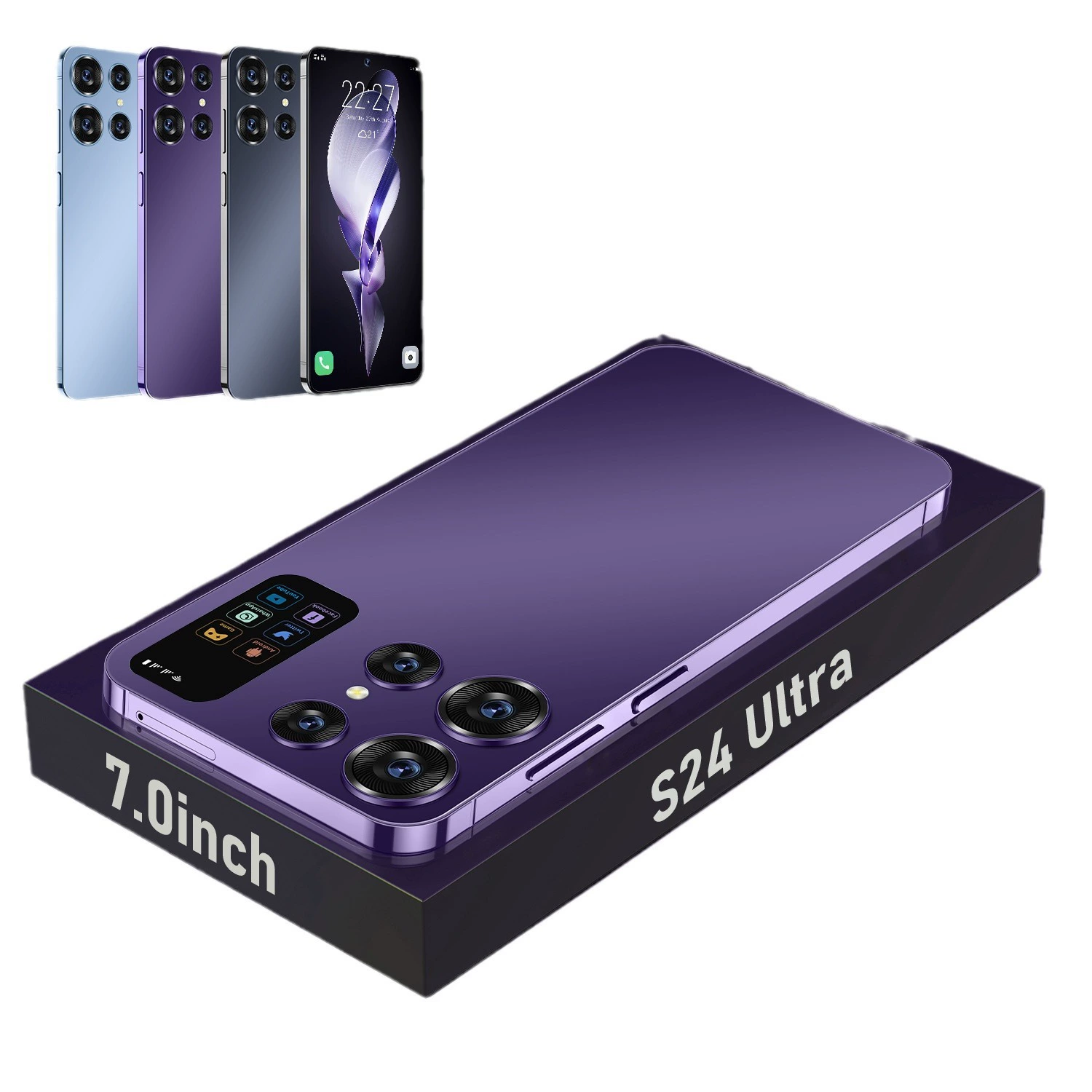 Смартфон Android S24 Ultra, 16 ГБ + 1 ТБ, 7,0-дюймовый, 5G, Android 13