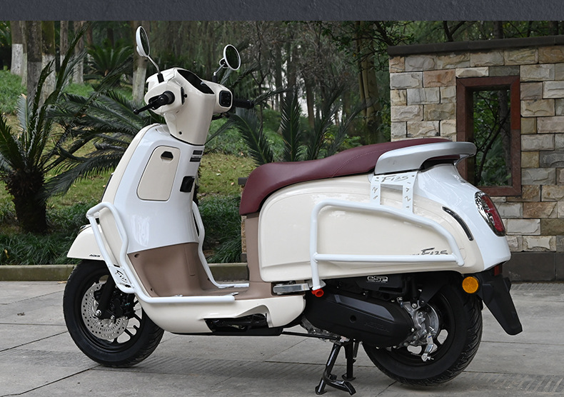 Suitable for Wuyang Honda NWF125 motorcycle crash bars, front and rear exhaust pipe bumpers, anti-fall and anti-collision, white modification