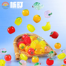 仿真水果食玩夜光树脂萌粒 diy装饰品配件桌面摆件迷你小摆件批发