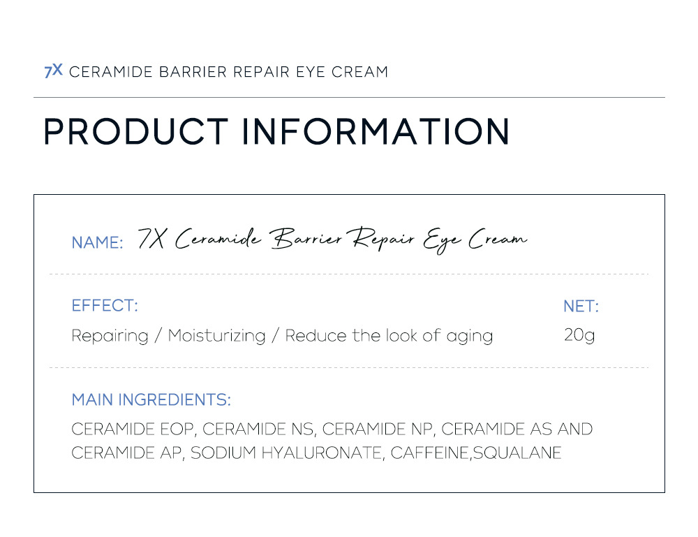LAIKOU 20g Cross-border Ceramide Eye Cream is a skincare product from a manufacturer that hydrates and moisturizes the skin around the eyes undefined