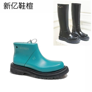 D家女款一脚蹬长筒靴楦头厚底高靴水桶靴楦头鞋模新亿鞋楦W698H
