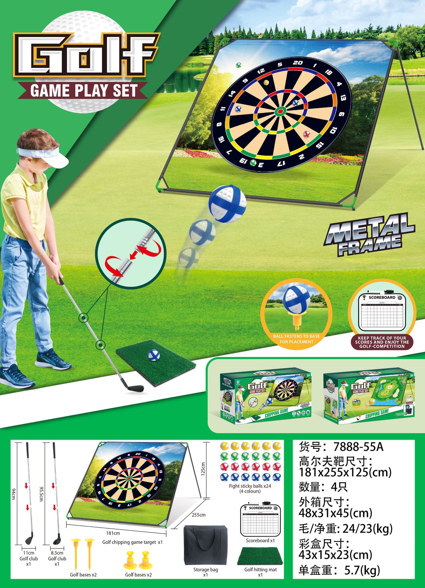 Fabricante 40 juegos de alfombrillas de golf para juegos de golf