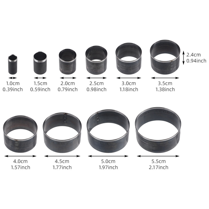 10-55mm Round Punch Tool for Belts and Watch Straps, Hollow Circular Leather Bag Hole Punch Die 10-55mm Round Punch Tool for Belts and Watch Straps, Hollow Circular Leather Bag Hole Punch Die