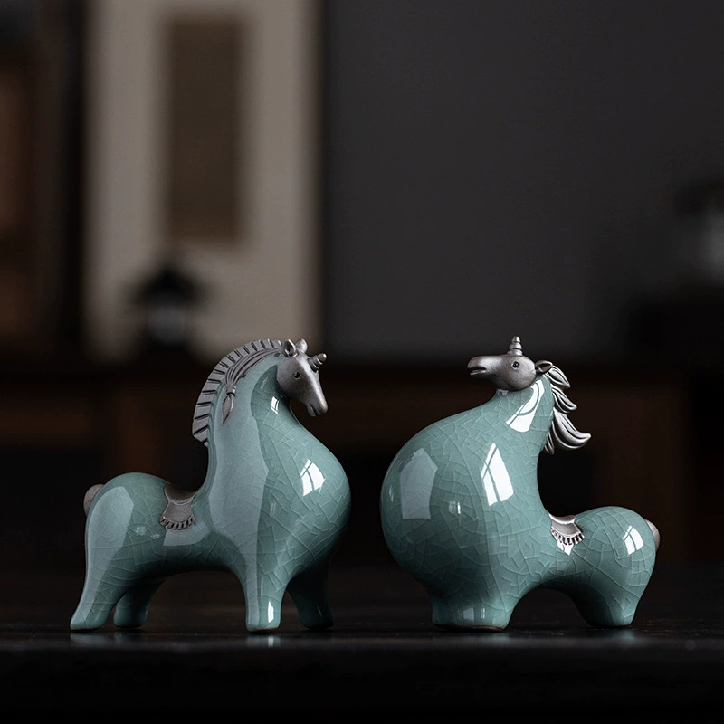 Новый китайский стиль Ge Kiln Ceramics Tang Ma Tea Ceratics Boutique можно открыть чайный стол