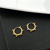 Fashionable earrings stainless steel, European style