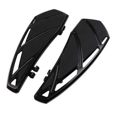 Suitable for Harley Big Glide 121Cvo St Road King Three-Wheel Modified Driver Pedal and Pedal Installation (Motorcycle pedals) - black-front-pedal