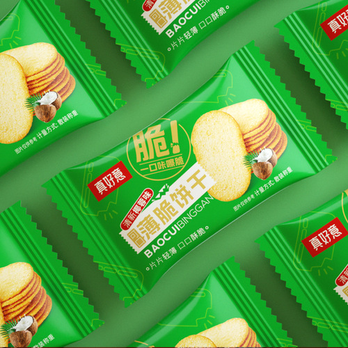 Internet celebrity snacks, delicious crackers, coconut flavor, chocolate flavor, office snacks, casual snacks, must-have for watching dramas