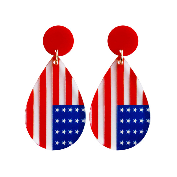 creative acrylic earrings drop-shaped