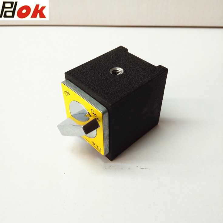PDOK线切割固定磁力座磁力底座PD-312开关式迷你小磁铁块30KG吸力